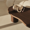 Savanna Large Dark Wood Irregular Wooden Coffee Table