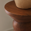 Cassia Dark Wood Retro Side Table