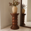 Cassia Dark Wood Retro Side Table